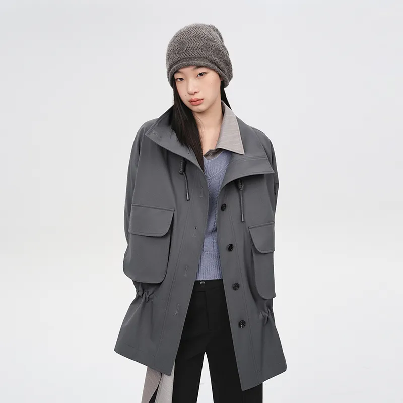 SINBOS Trench Coats Women's-3