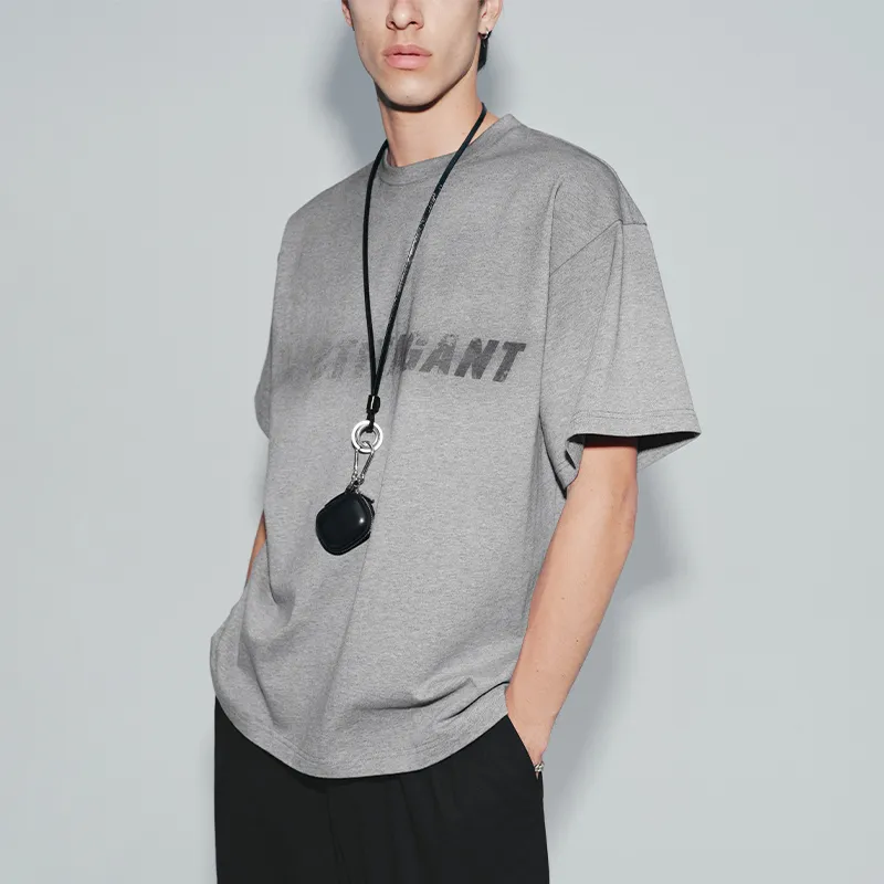 SINBOS T Shirts Men Meteorite Gray-4