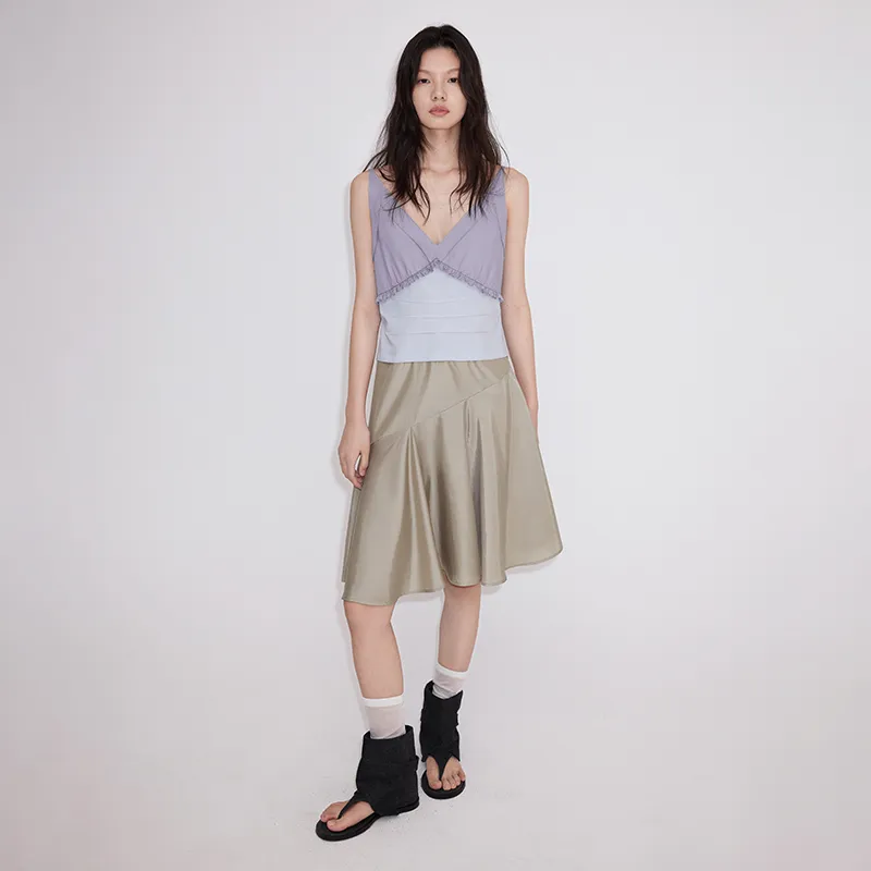 SINBOS Slip Dress Women's Lavender Multicolor-2