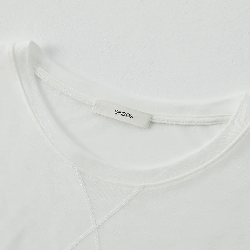 SINBOS Drop Shoulder Sleeve T Shirt Women's-8