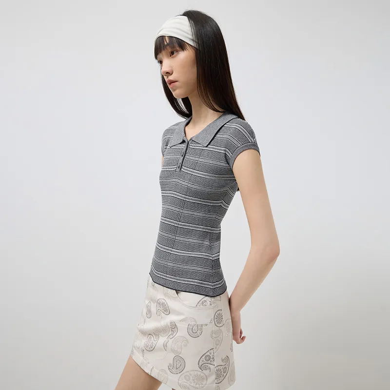SINBOS Leg of Mutton Sleeve T Shirt Women's-4