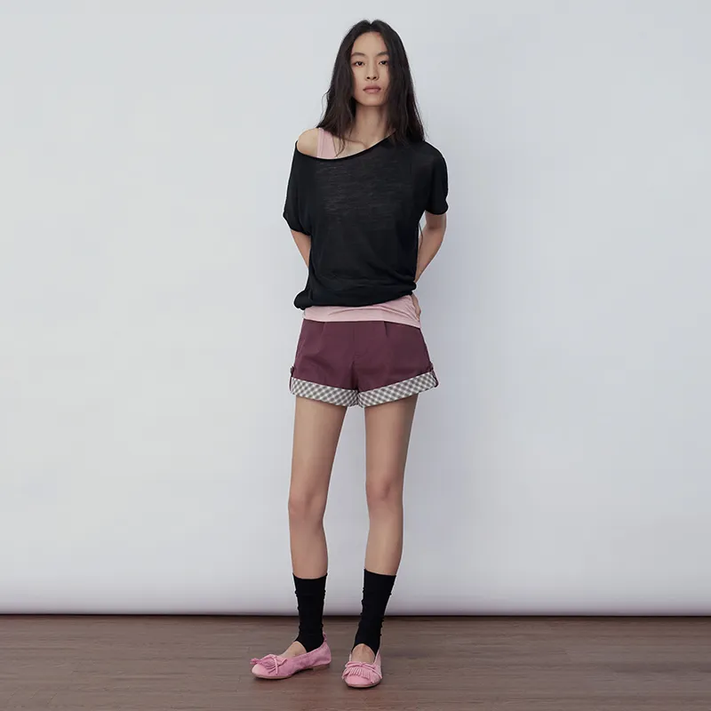 SINBOS Leg of Mutton Sleeve T Shirt Women's-5