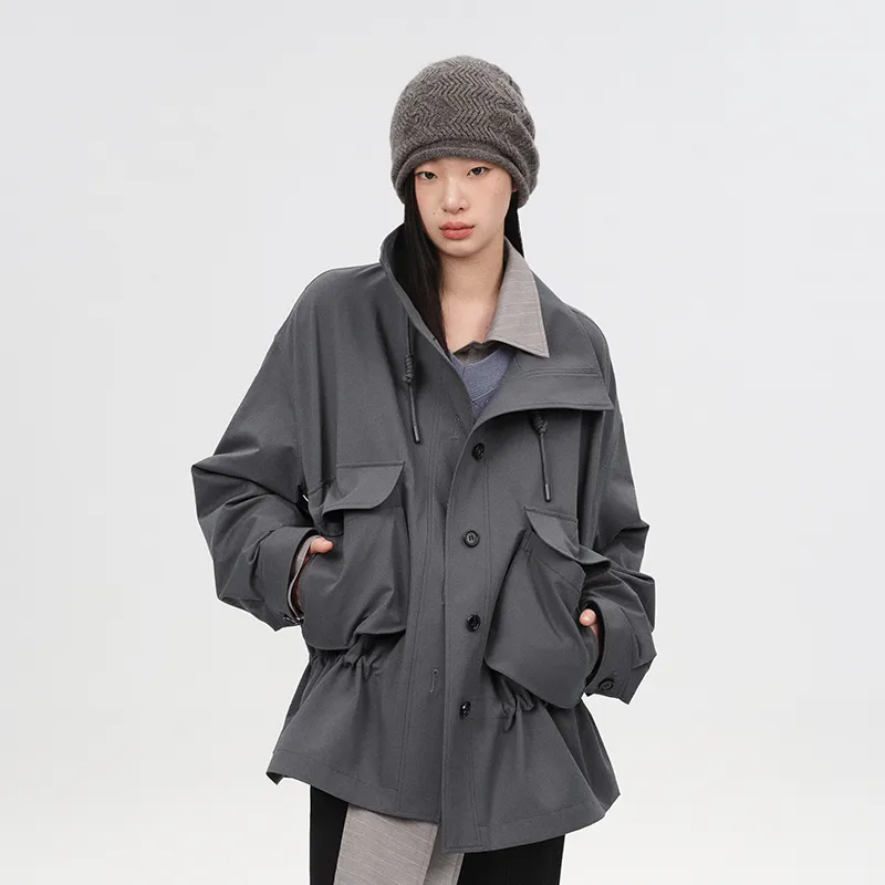 SINBOS Trench Coats Women's-4