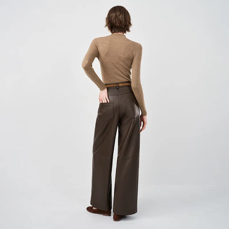 SINBOS Leather Pants Women's-8