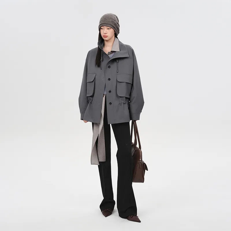 SINBOS Trench Coats Women's-5