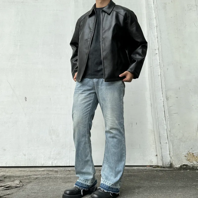 ANYWEARLAB Jackets Coats Men's Smoky Ink Black-3