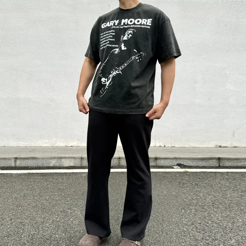 ANYWEARLAB T Shirt Unisex Washed Black-2