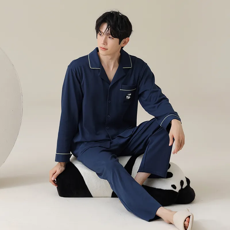 GRACEWELL Pajama Set Men's Indigo-3