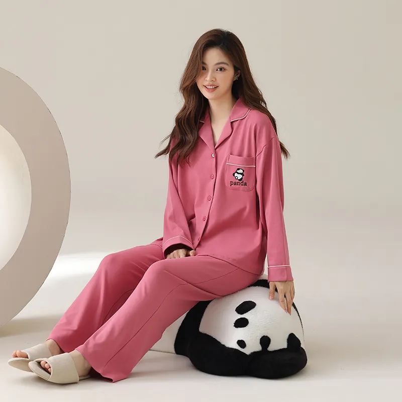 GRACEWELL Pajama Set Women's Rosa Red-4