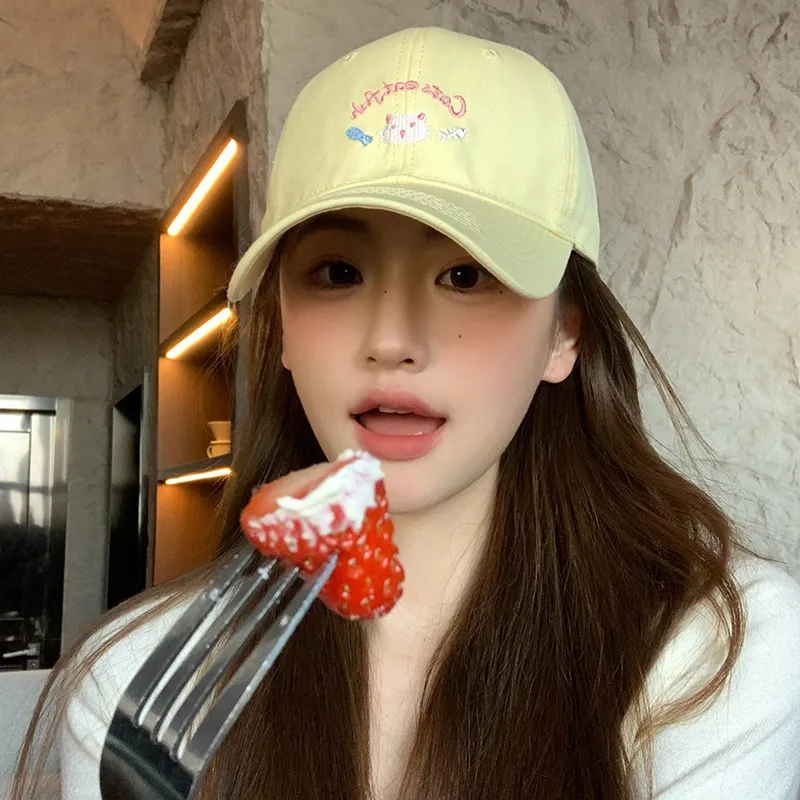 FILES Polyester Baseball Caps Women's-4