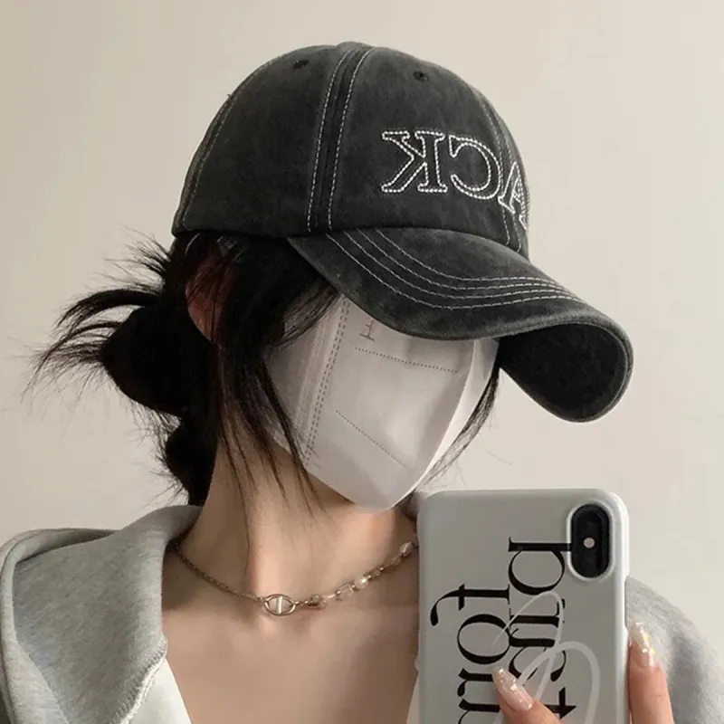 FILES Cotton Baseball Caps Unisex-6