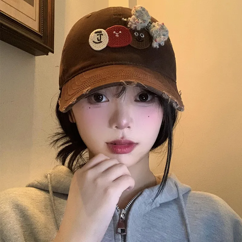 FILES Cotton Baseball Caps Unisex-3