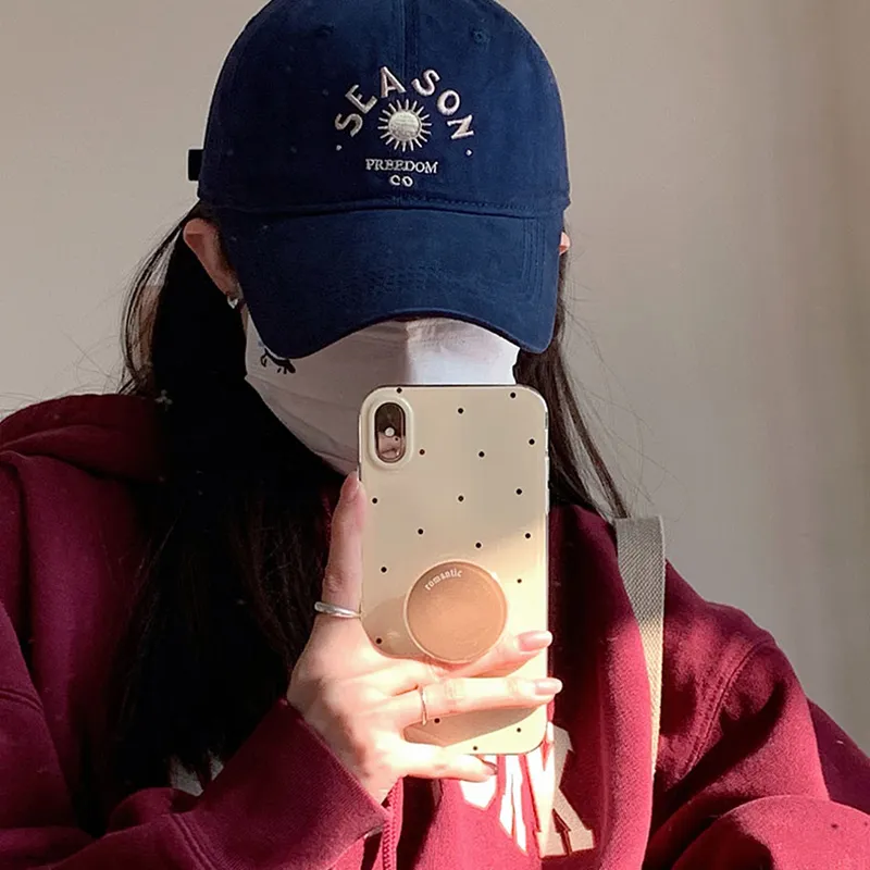 FILES Cotton Baseball Caps Unisex-3