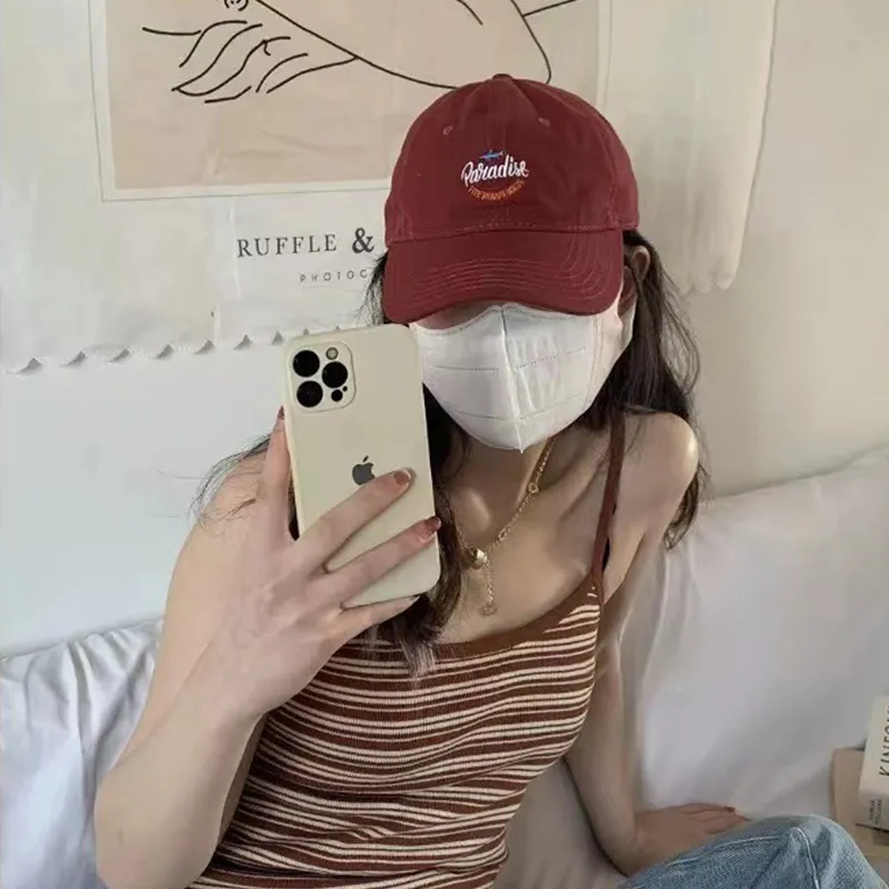FILES Cotton Baseball Caps Unisex-4