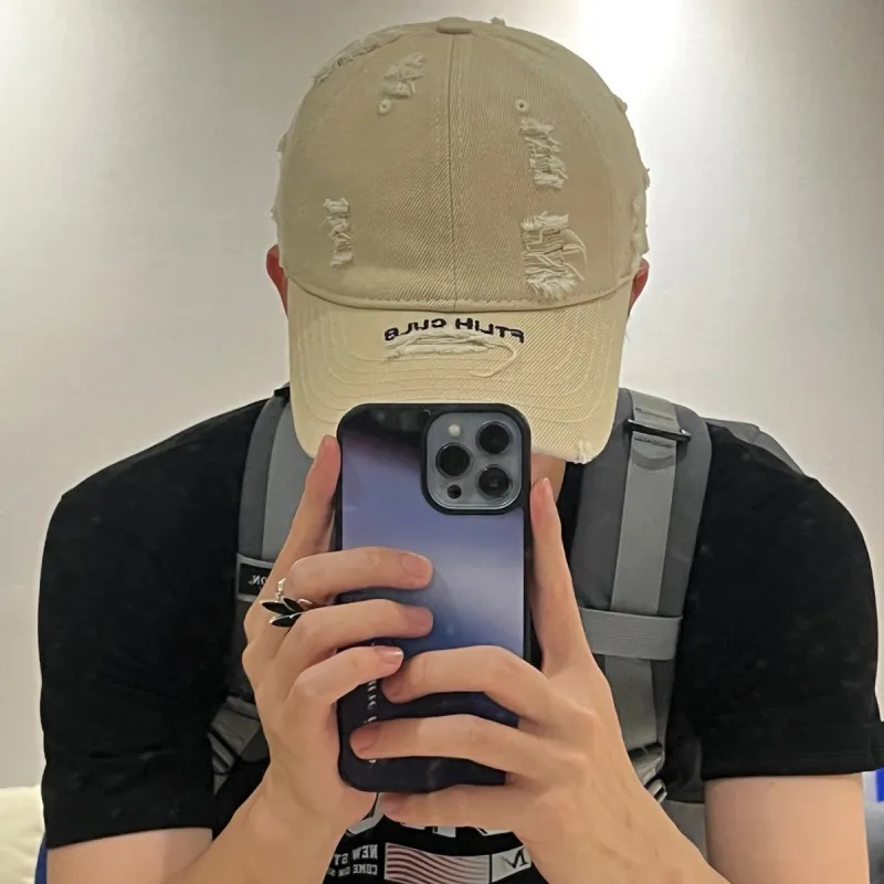 FILES Cotton Baseball Caps Unisex-10