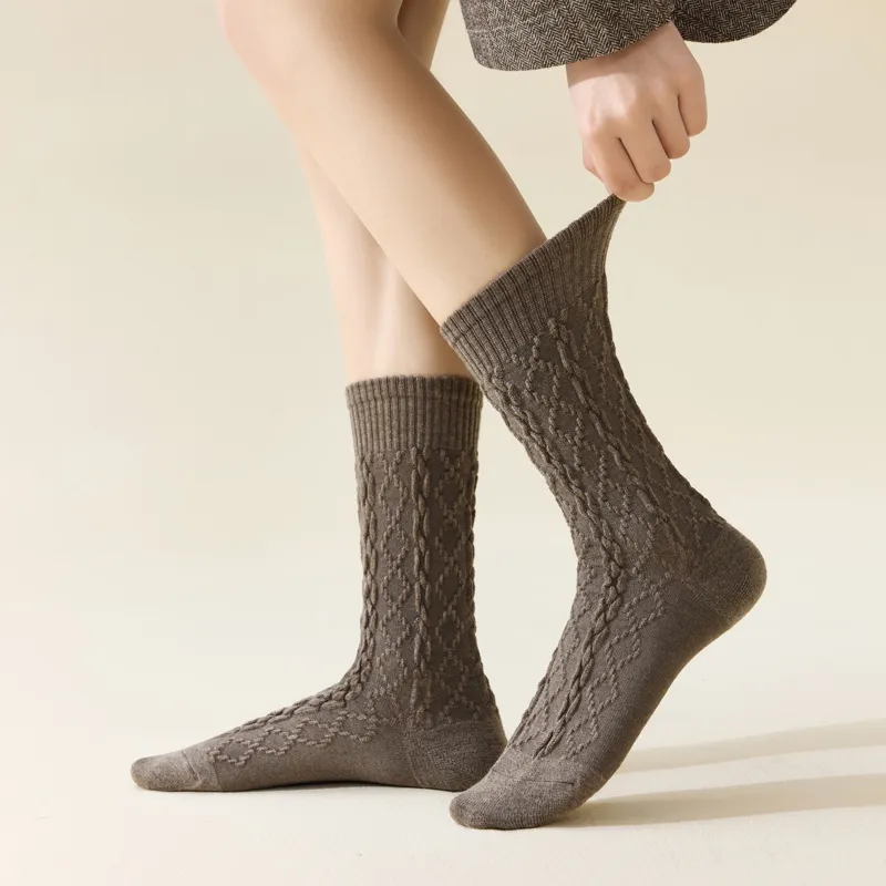 YOOKA Mid Calf Socks Women's Combo Set-7