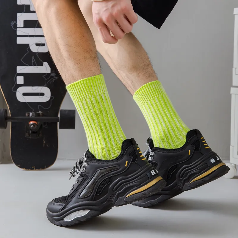 YOOKA Mid Calf Socks Unisex Combo Set-4