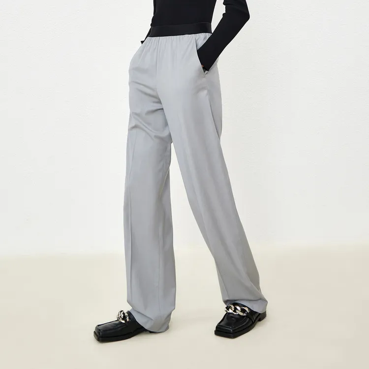 MO&CO Casual Pants Women's Medium Gray-4