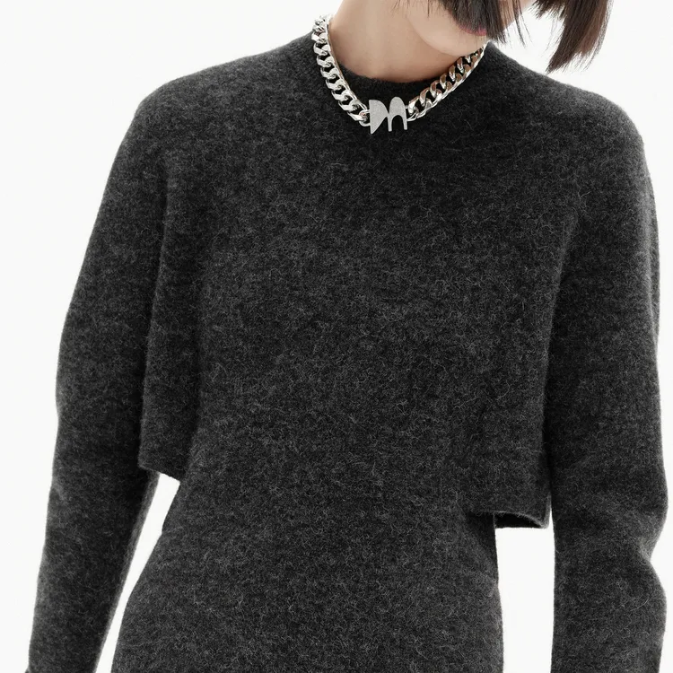 MOCO Long-Sleeved Dresses Women's Mineral Gray-4