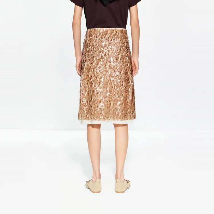 MOCO Casual Long Skirt Women's Dark Coffee-4
