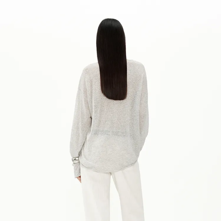 MOCO Knitwear Women's Light Heather Gray-2