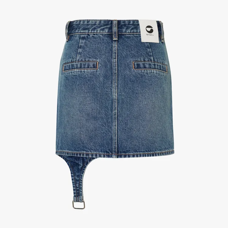 MOCO x COPERNI Denim Short Skirts Women's Denim Blue-1