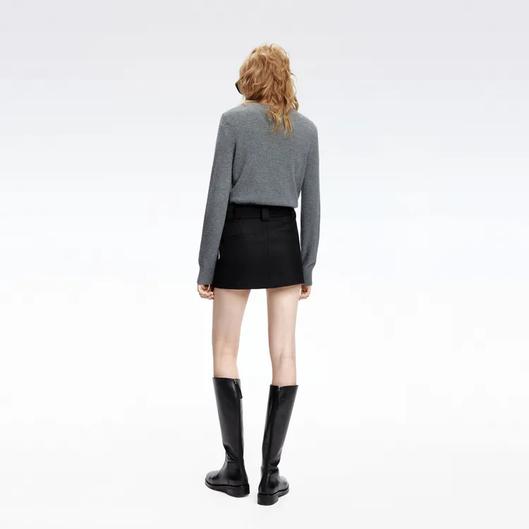 MOCO Knitwear Women's Medium Heather Gray-2