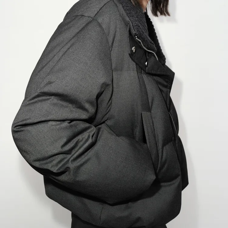 MOCO Down Jacket Women's Dark Heather Gray-3