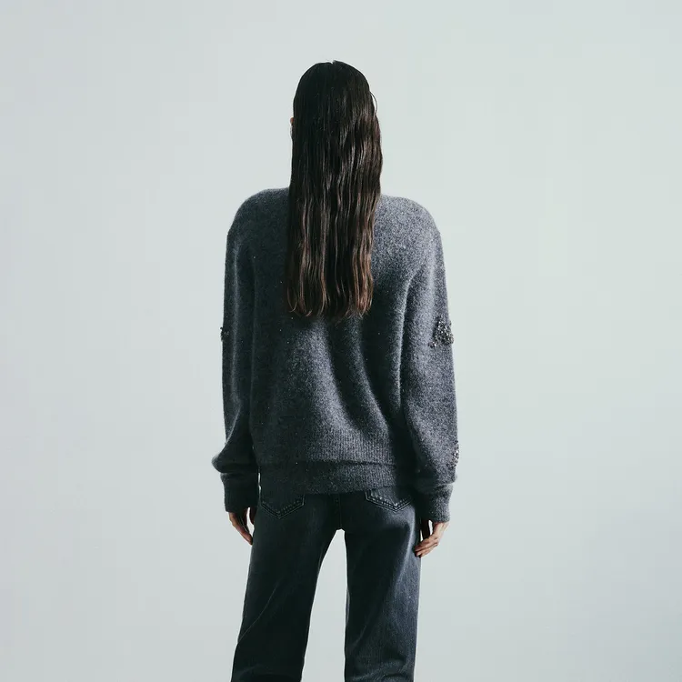 MOCO Knitwear Women's Dark Heather Gray-3