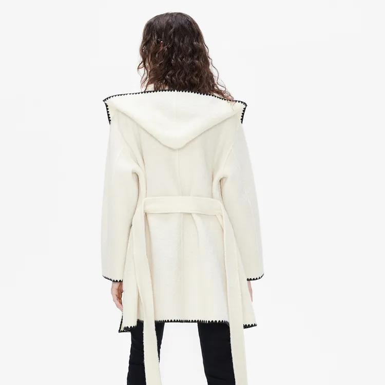 MO&CO Coats Women's Ecru-2