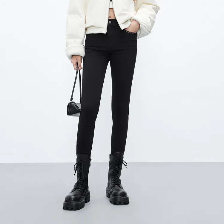 MO&CO Jeans Women's Denim Black-2