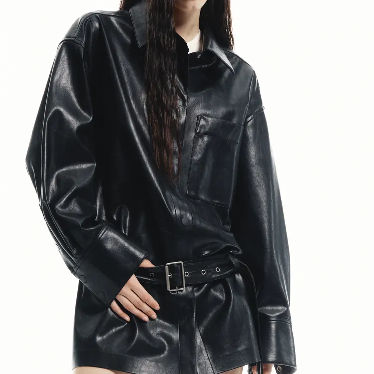 MOCO Leather Jacket Women's Black-4