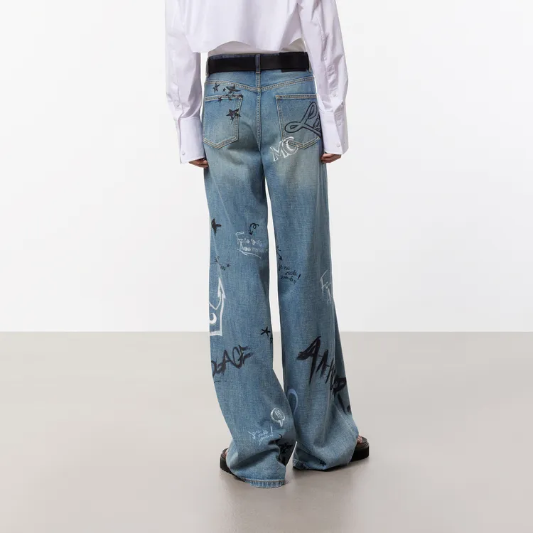 MO&CO Jeans Women's Denim Blue-3