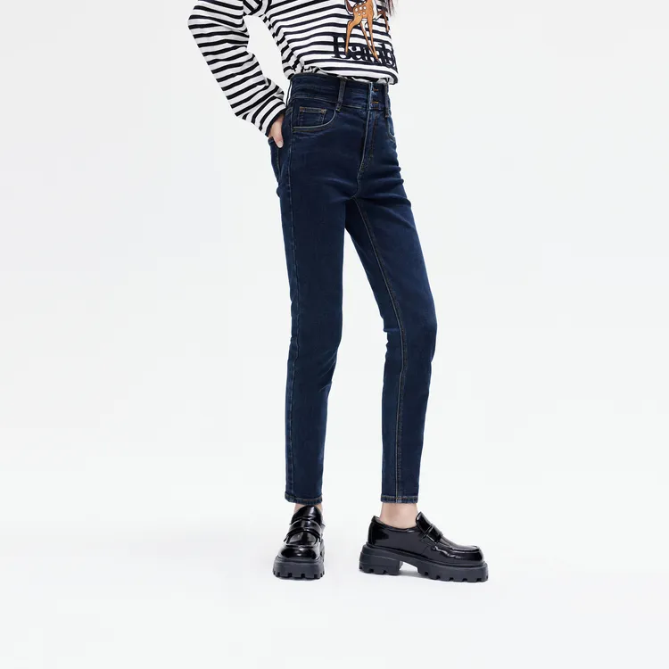 MO&CO Jeans Women's Denim Blue-5