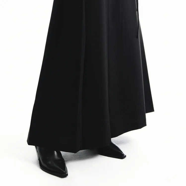 MOCO Casual Long Skirts Women's Black-5