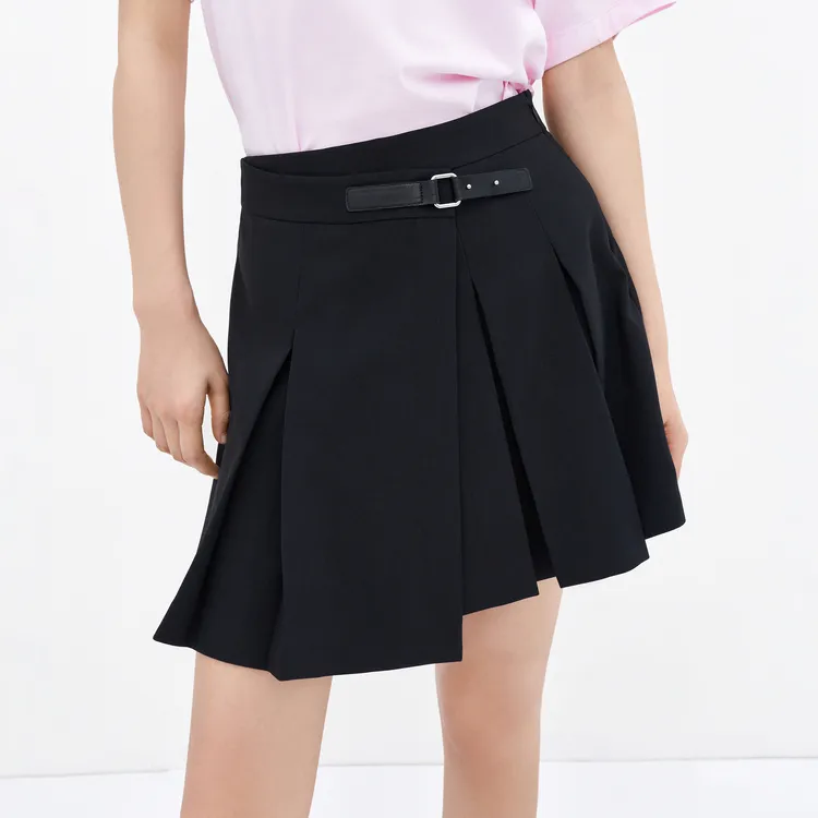 MO&CO Casual Short Skirts Women's Black-5