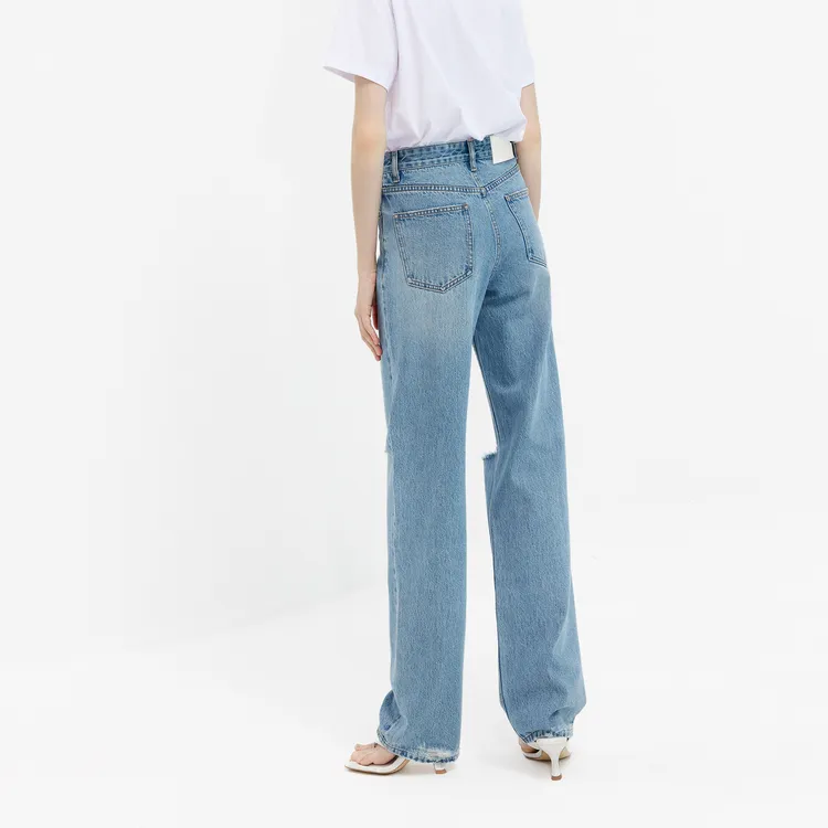 MO&CO Jeans Women's Denim Light Blue-3