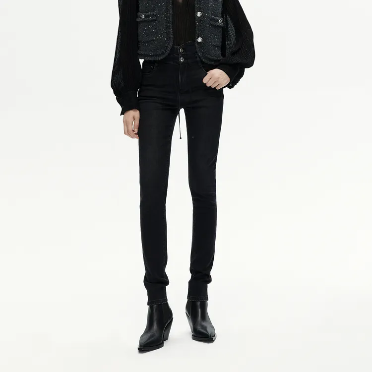 MO&CO Jeans Women's Denim Black-2