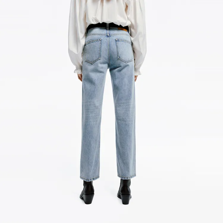 MO&CO Jeans Women's Denim Light Blue-4