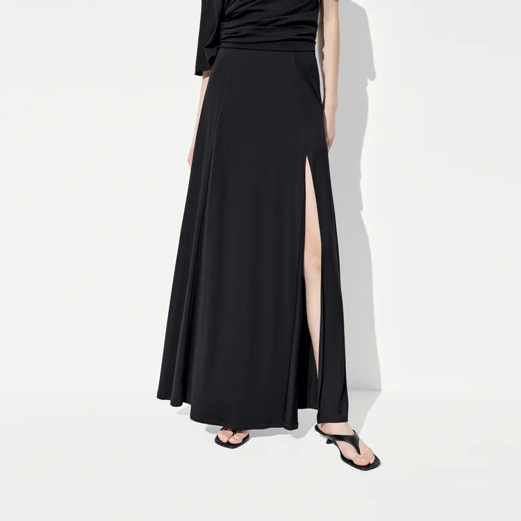 MOCO Casual Long Skirt Women's Black-2
