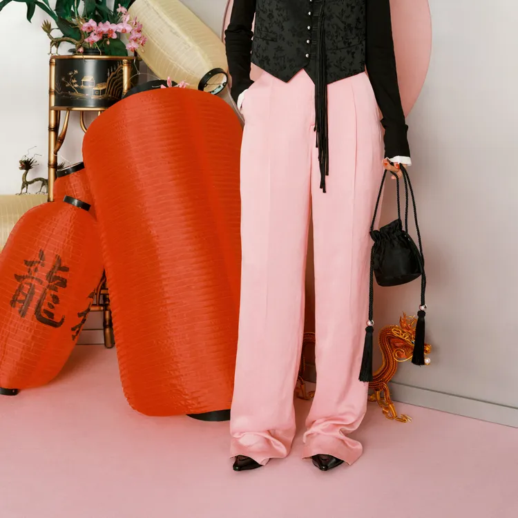 MOCO Casual Pants Women's Neon Pink-2