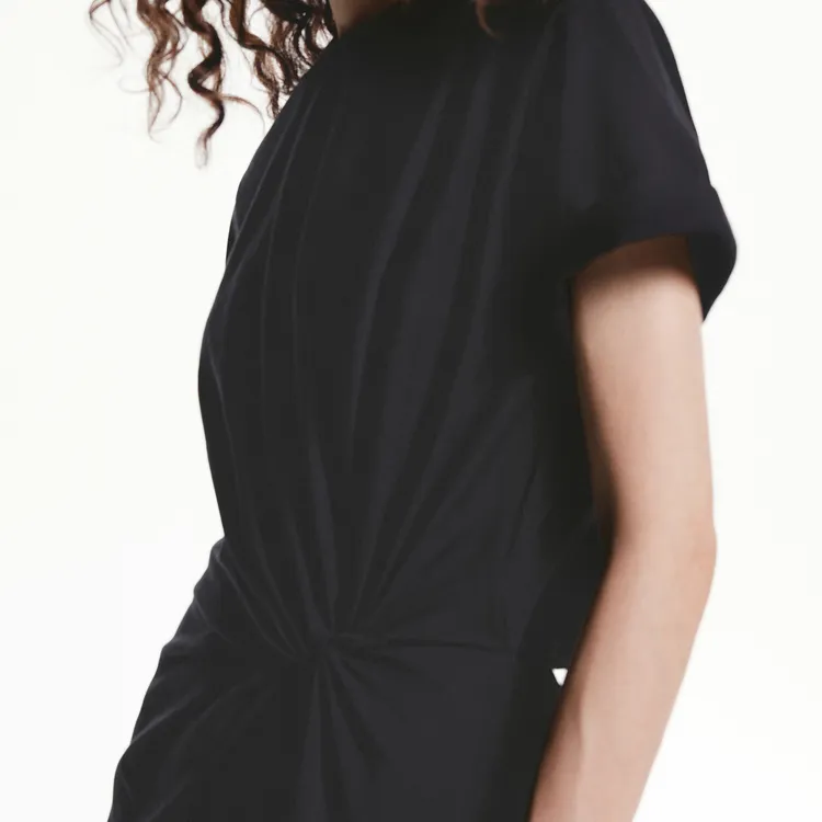 MOCO Short Sleeved Dresses Women's Black-3