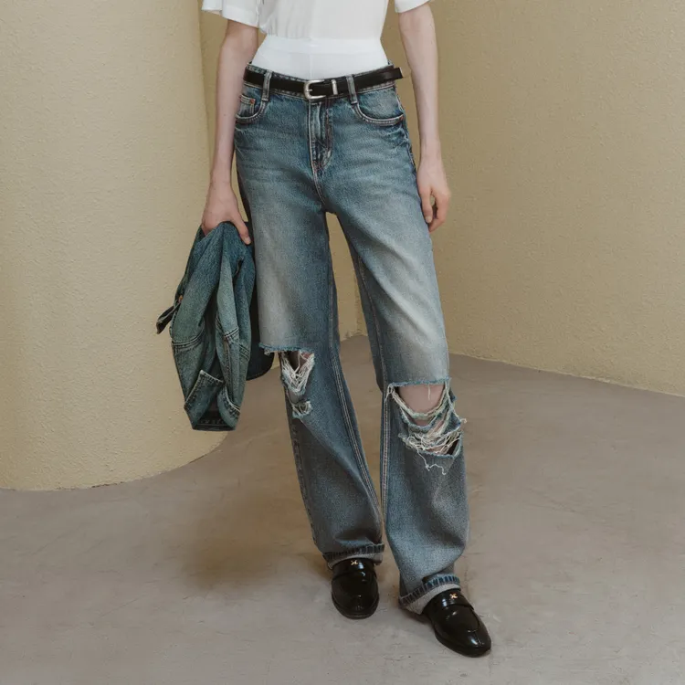 MO&CO Jeans Women's Denim Blue-2