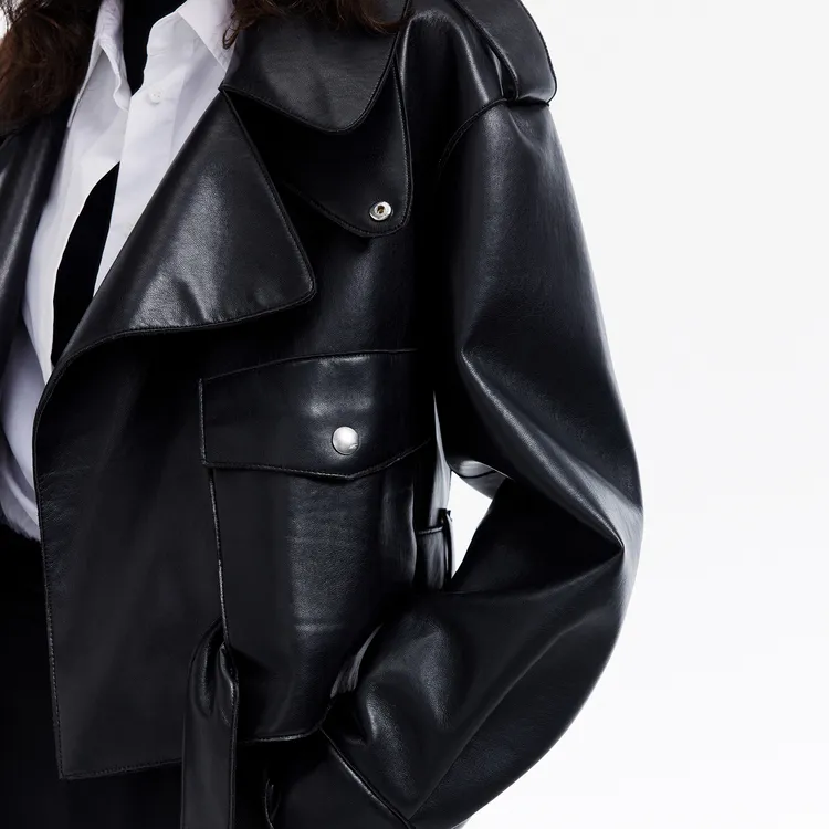 MOCO Leather Jacket Women's Black-3