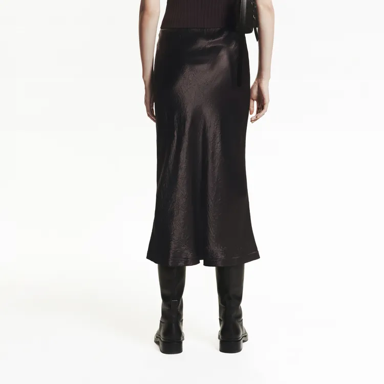 MOCO Casual Long Skirt Women's Brownie Color-3