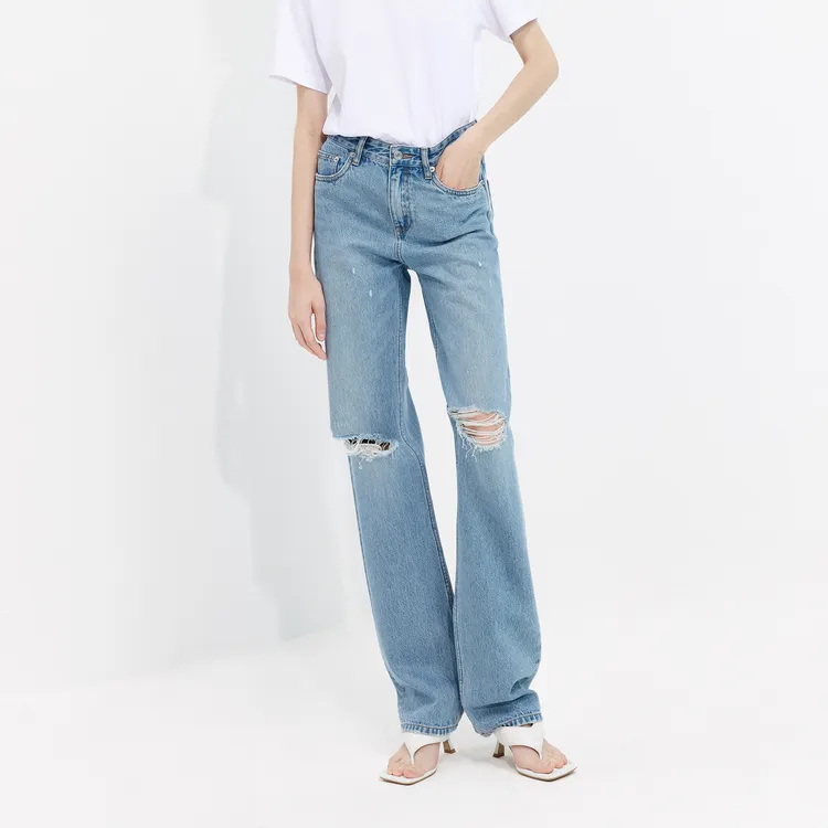 MO&CO Jeans Women's Denim Light Blue-2