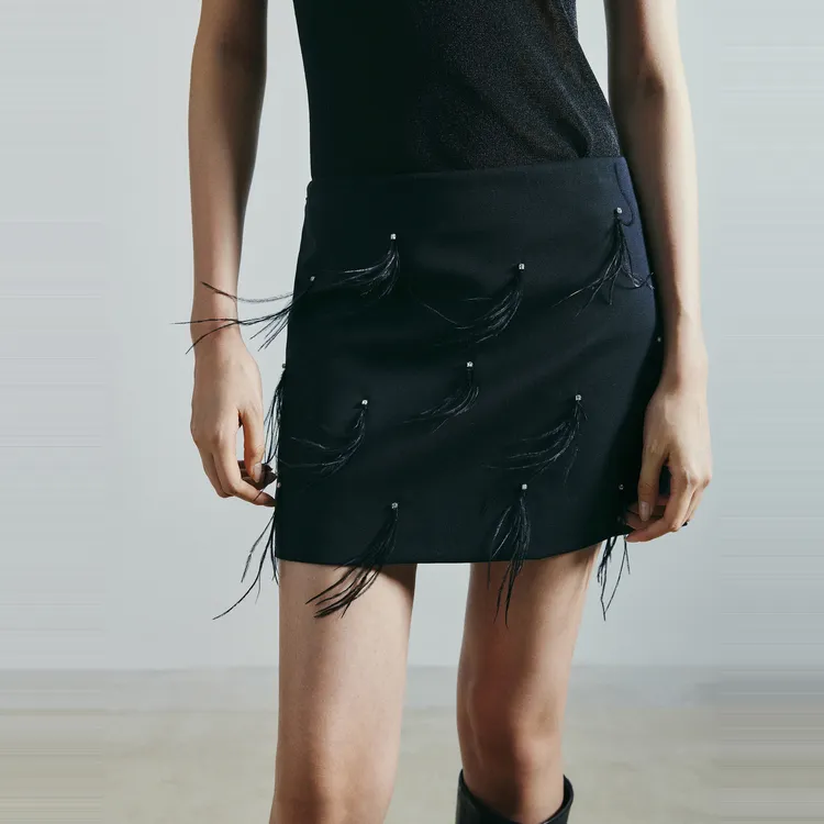 MOCO Casual Short Skirts Women's Black-5