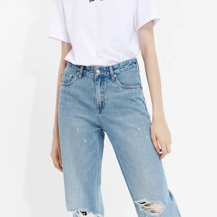 MO&CO Jeans Women's Denim Light Blue-5