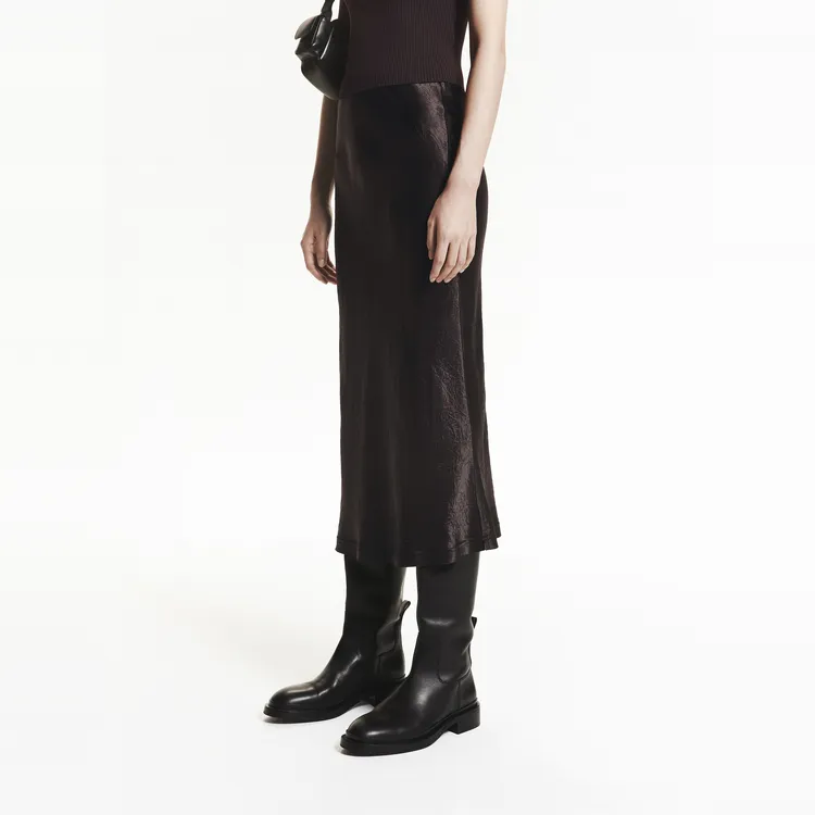 MOCO Casual Long Skirt Women's Brownie Color-5