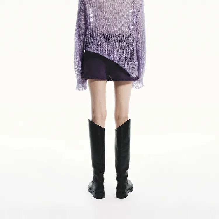 MOCO Denim Shorts Women's Taro Purple-3